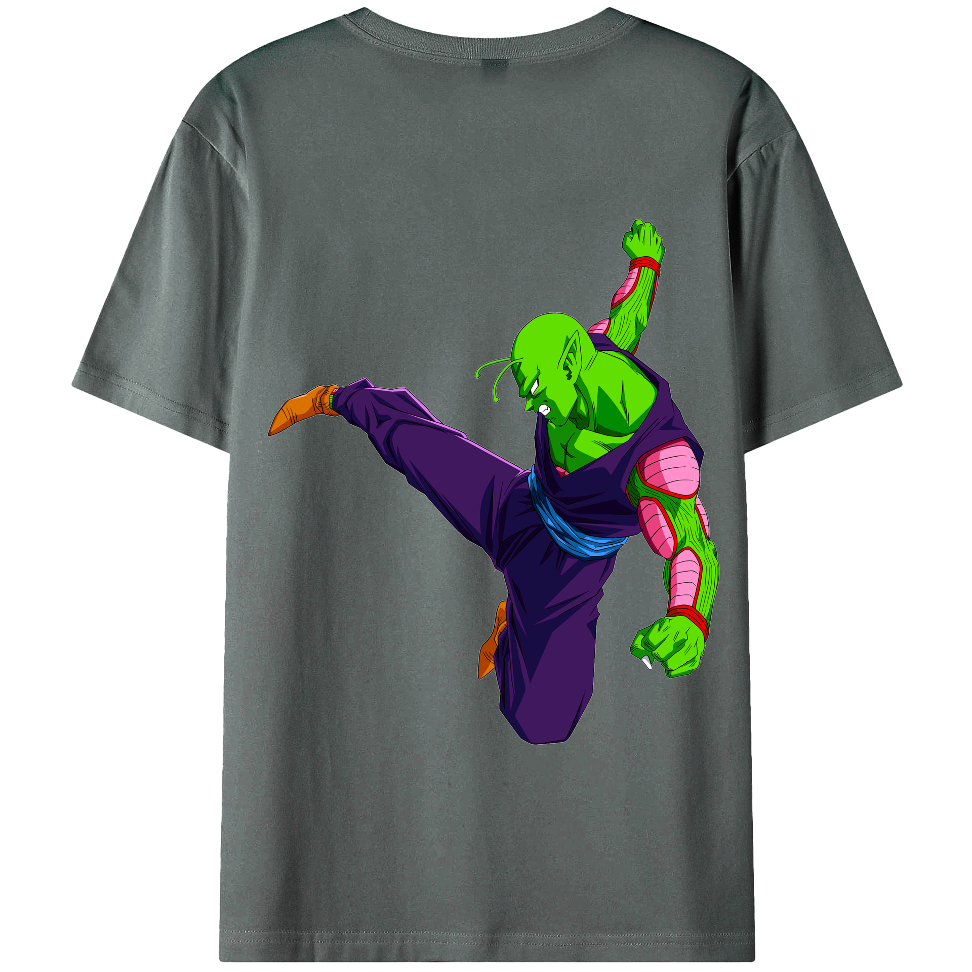 （画像用） ドラゴンボール ピッコロ DRAGON BALL Piccolo 綿100％半袖Tシャツ（背面プリント）